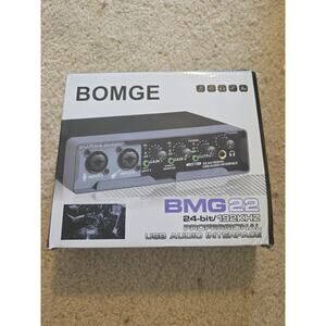 BOMGE BMG22 USB Audio Interface 2i2 (24 bit/192 kHz) New Open Box.